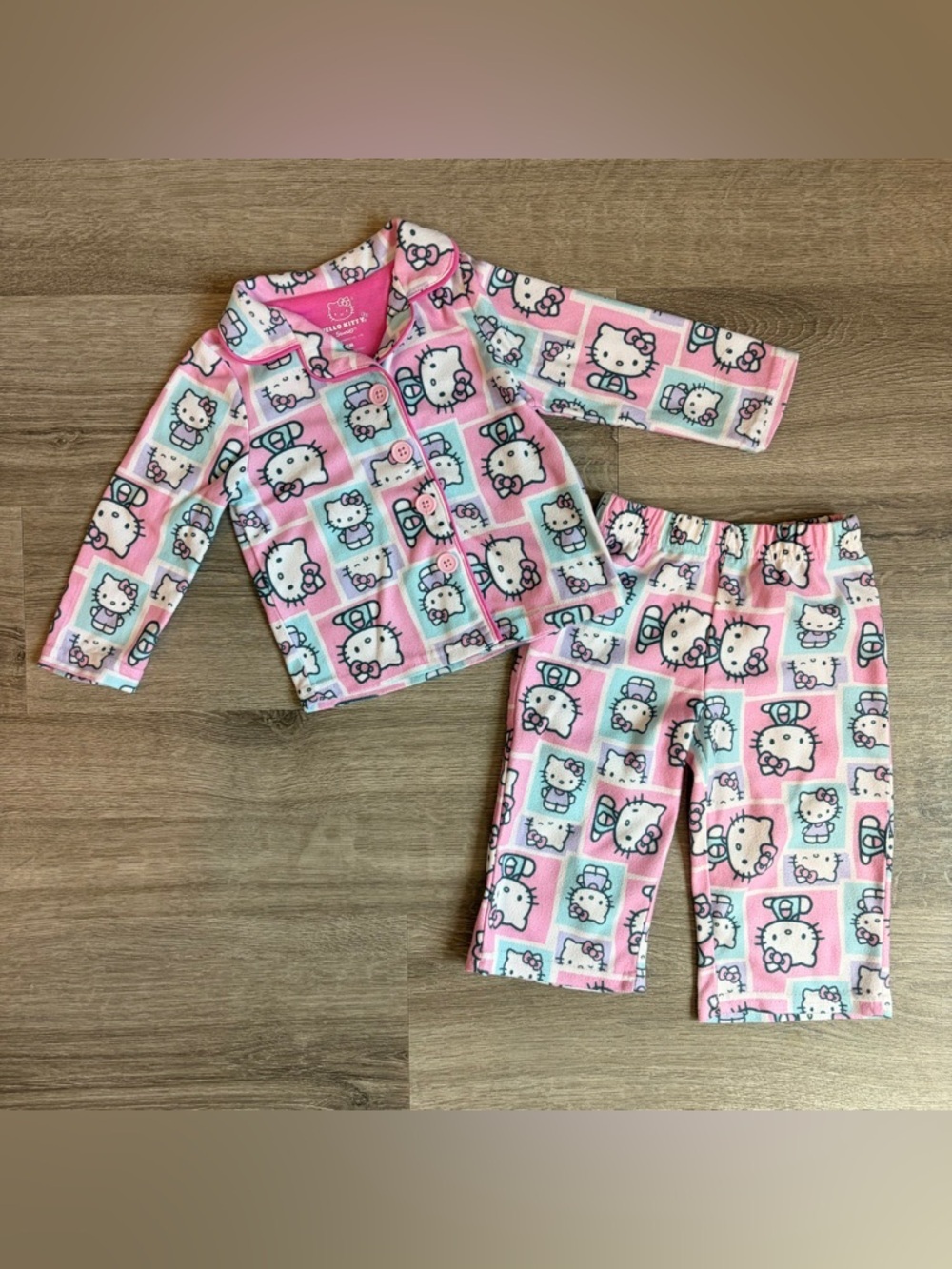 Hello Kitty by Sanrio baby girls fleece pajama set